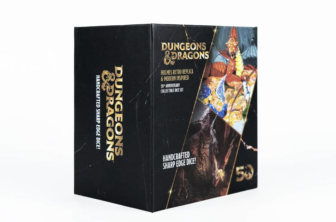 D&D 50th Anniversary Holmes Retro Replica & Modern Inspired Dice Sets